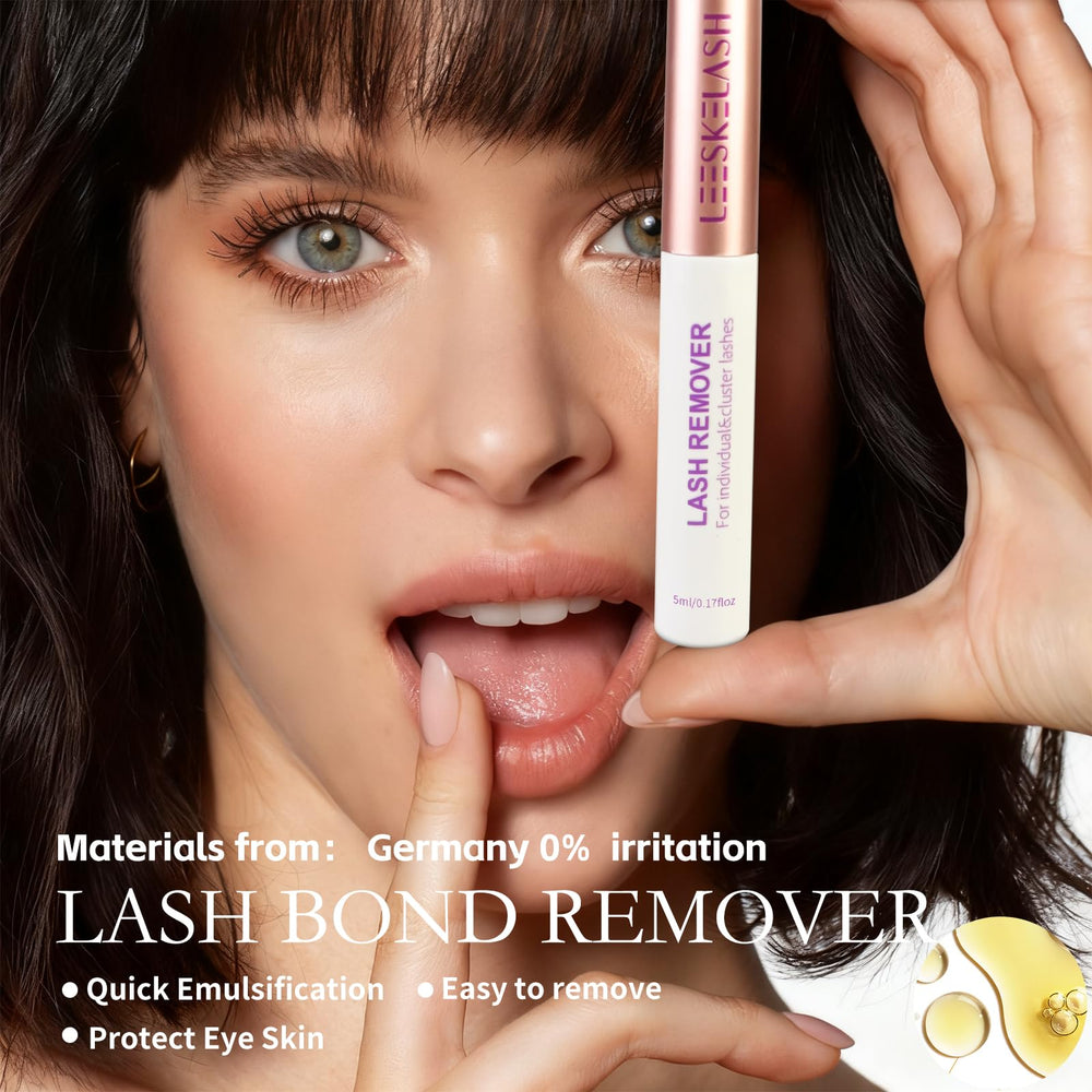 LEESKELASH remover included for gentle lash removal.