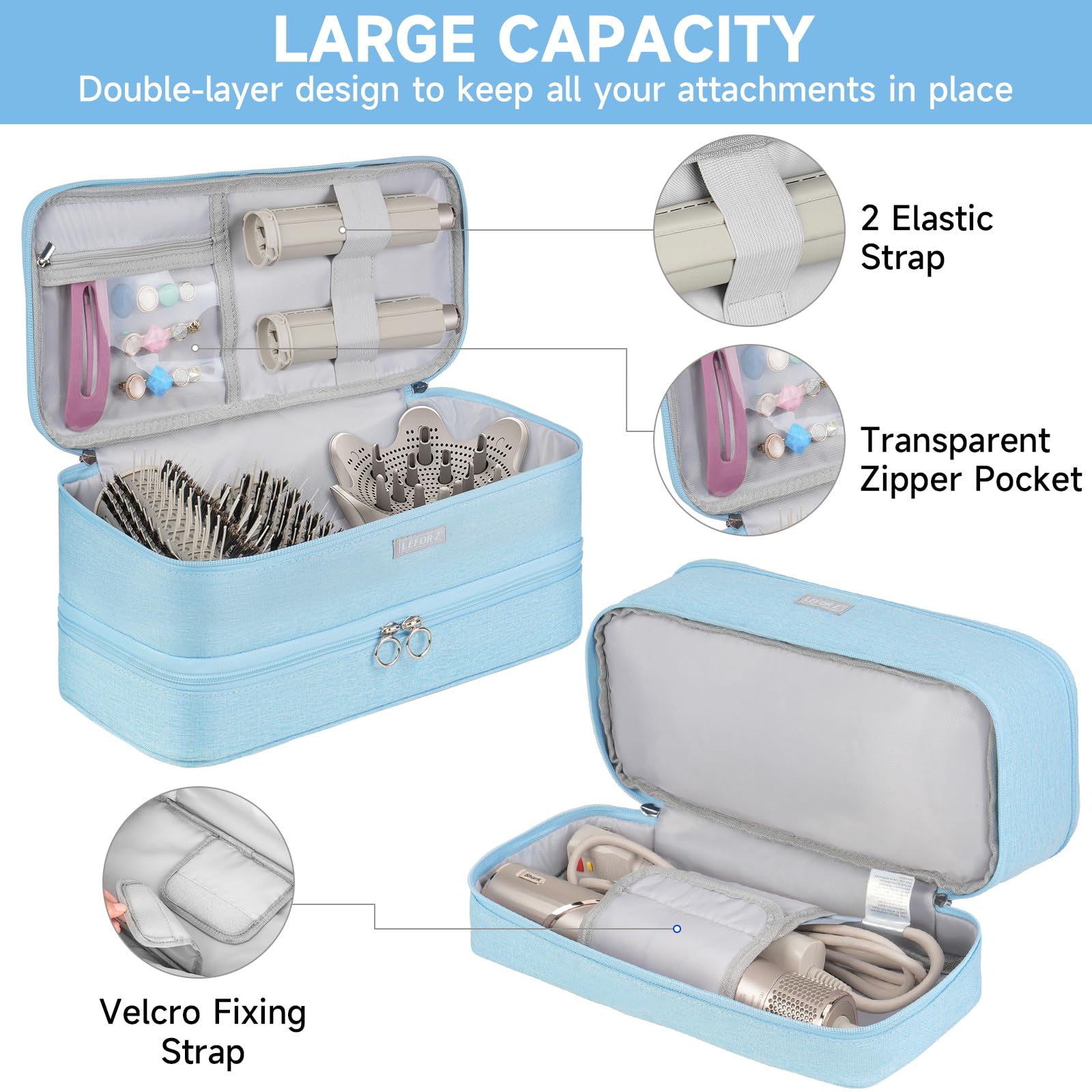 LEFOR-Z travel case exterior demonstrating water resistance