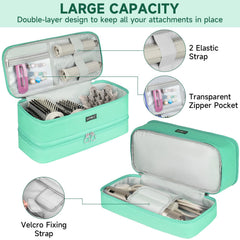 LEFOR·Z travel carrying case highlighting FlexFusion compatibility and storage