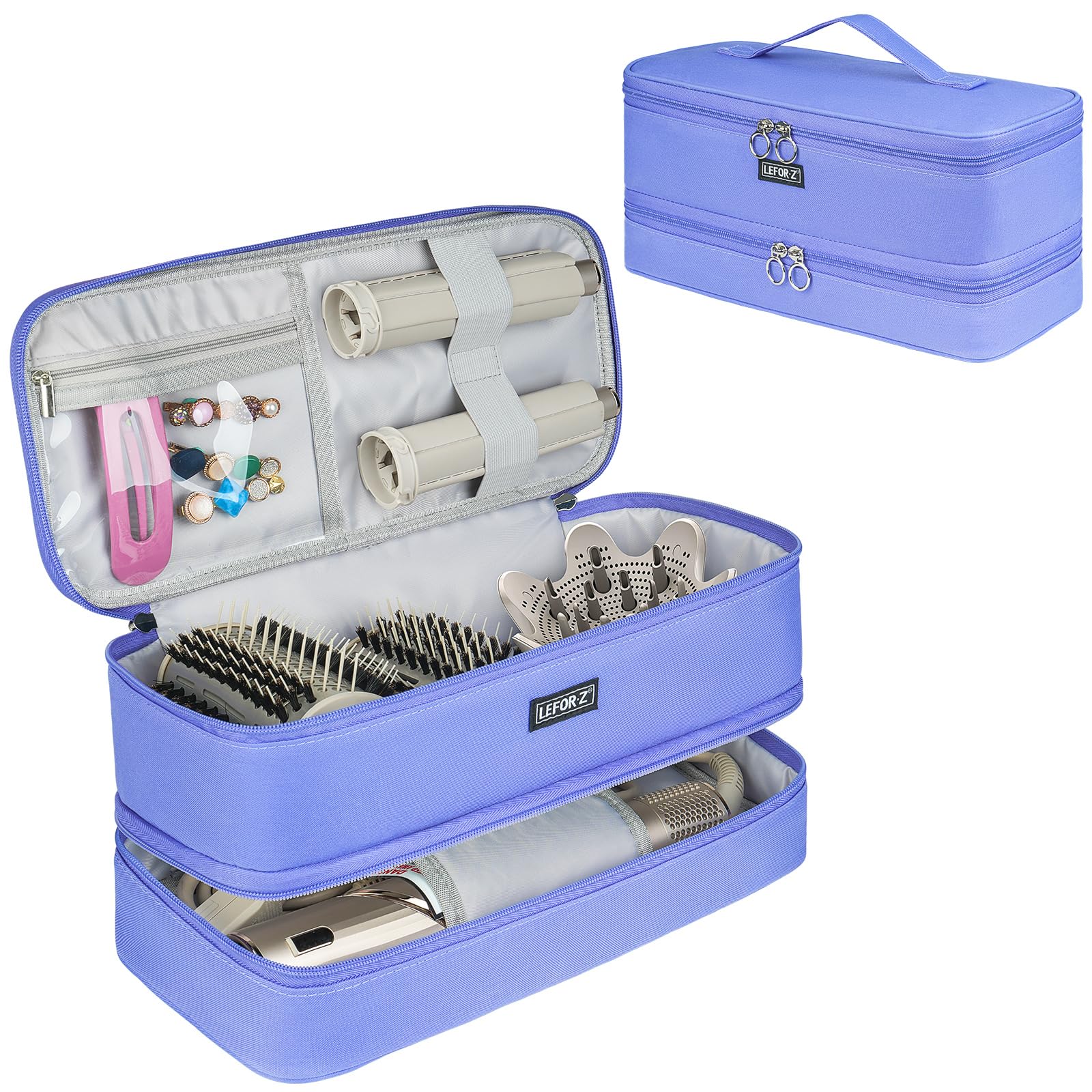 LEFOR·Z travel case for Shark Flexstyle – organized double-layer compartment.