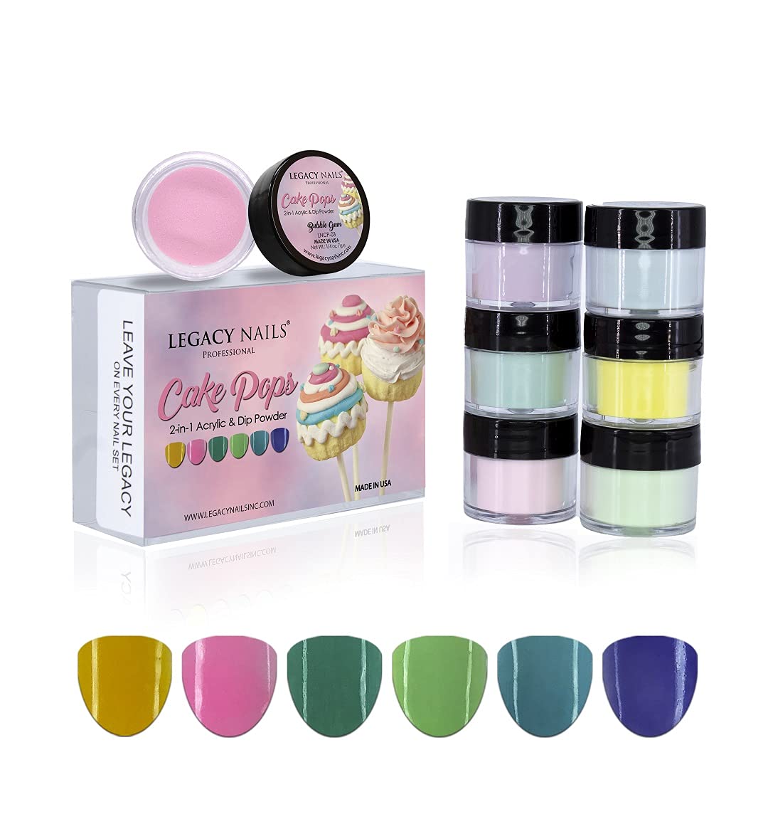 Legacy Nails Cake Pops Collection enables 3D nail art in down, flat, and high forms