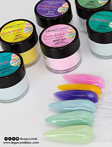 Legacy Nails Cake Pops Collection provides dual acrylic and dip systems for versatile applications
