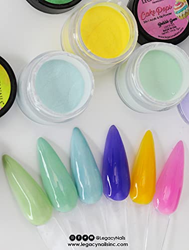 Legacy Nails Cake Pops Collection ideal for dips, acrylics, and multi-dimensional 3D nail art