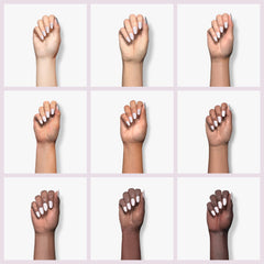 Crystal Pink Powder swatch shows self-leveling and bubble-free finish.