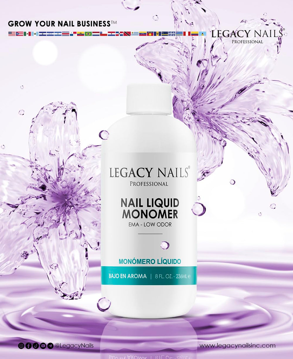 USA-made packaging from Legacy Nails signaling quality and consistency.
