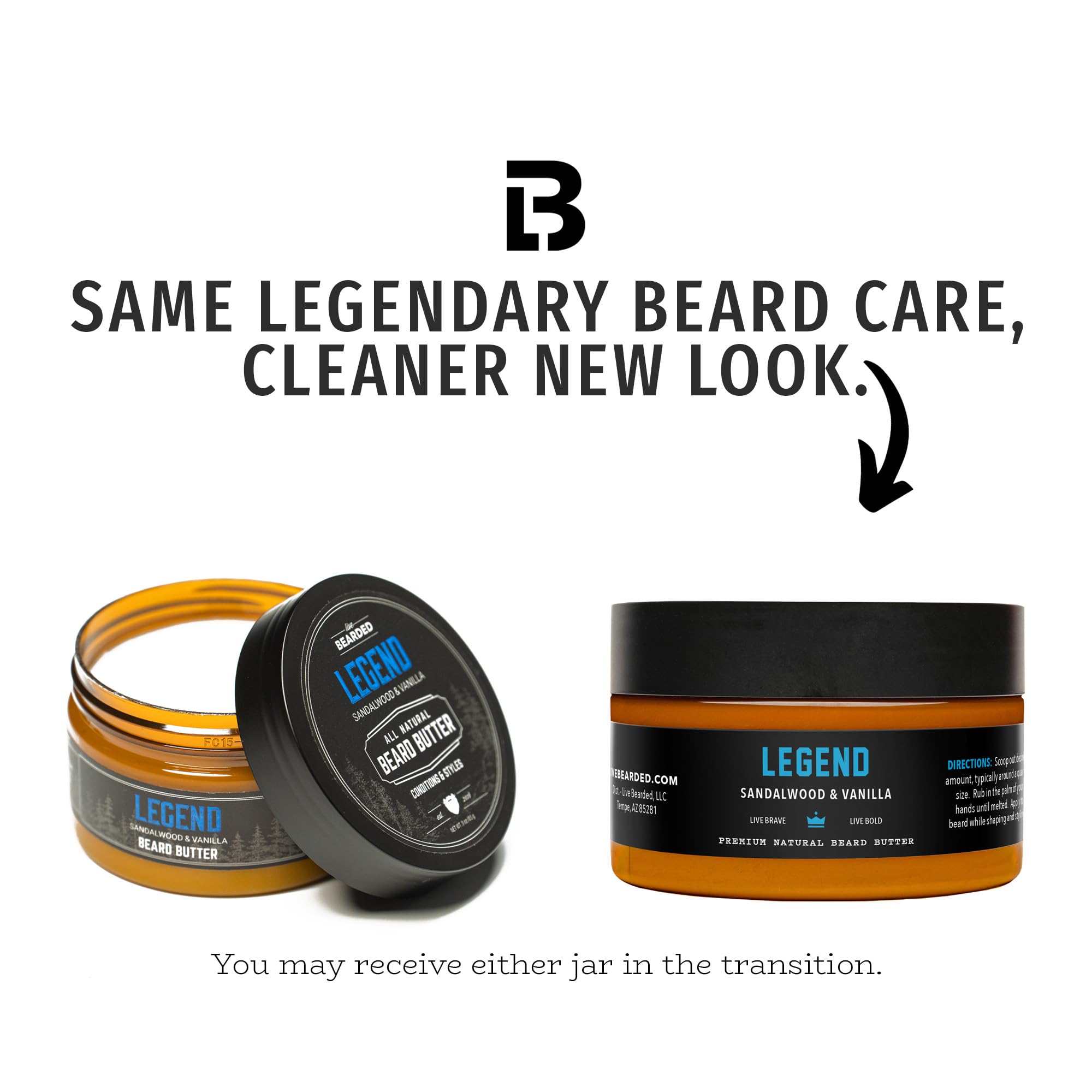 Legend scent label with sandalwood and vanilla for subtle daily fragrance.