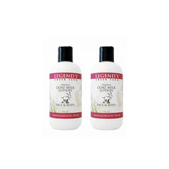 Legend's Creek Goat Milk Lotion bottle delivering rich hydration for body and hands