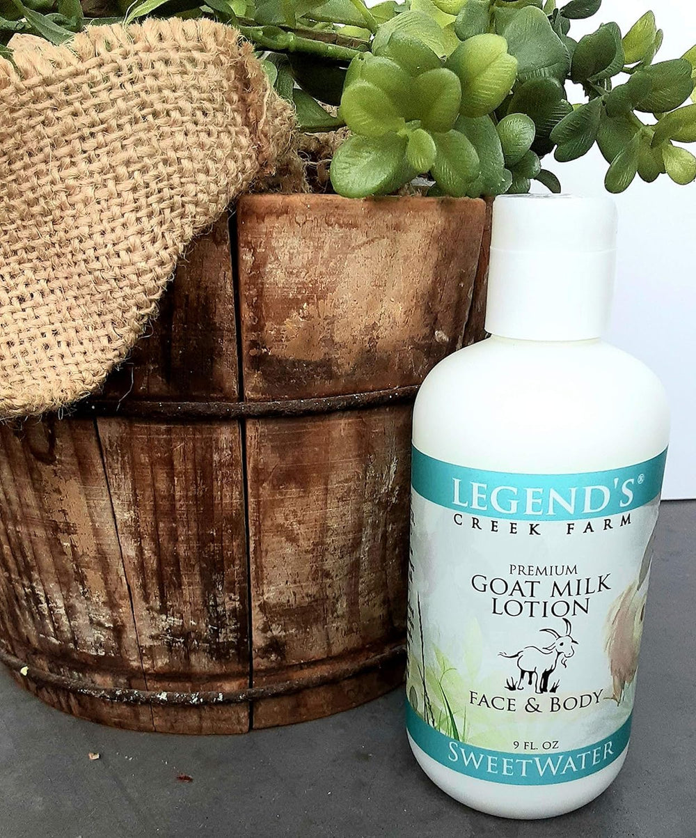 Legend's Creek Goat Milk Lotion suitable for body, hands and face.