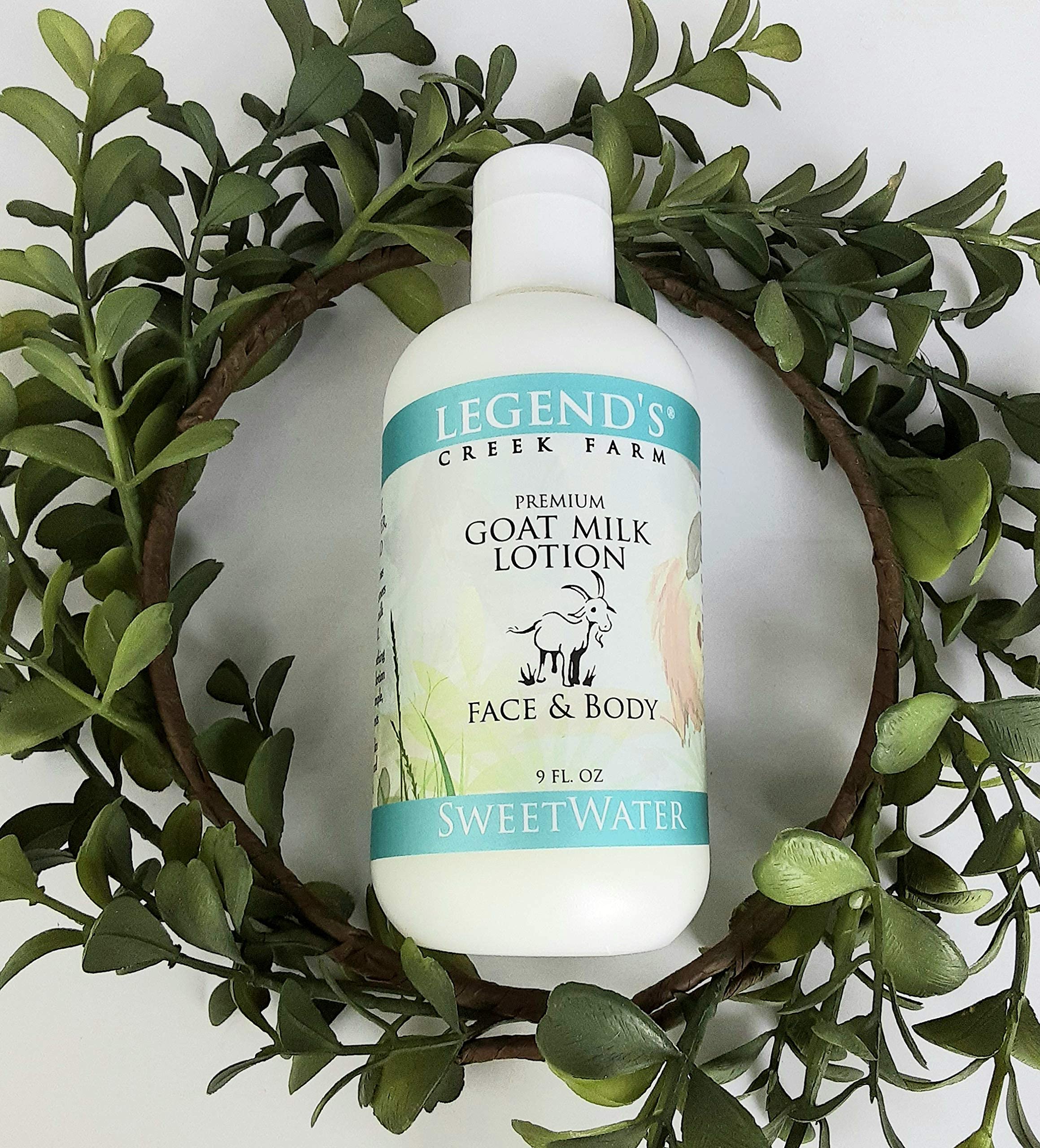 Legend's Creek Goat Milk Lotion hand application shows fast absorption and smooth skin.