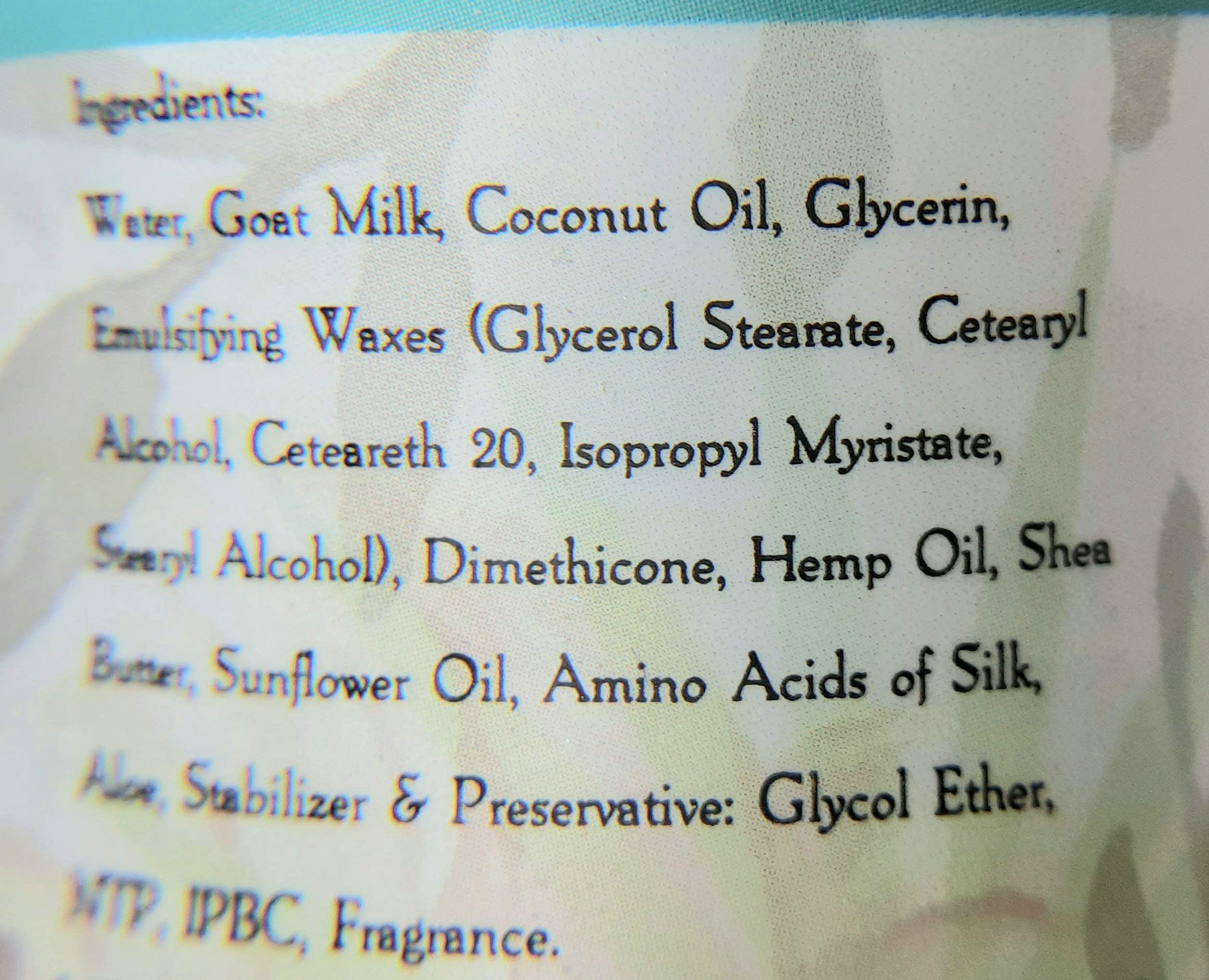 Legend's Creek Goat Milk Lotion sensitive skin friendly image shows comfort.