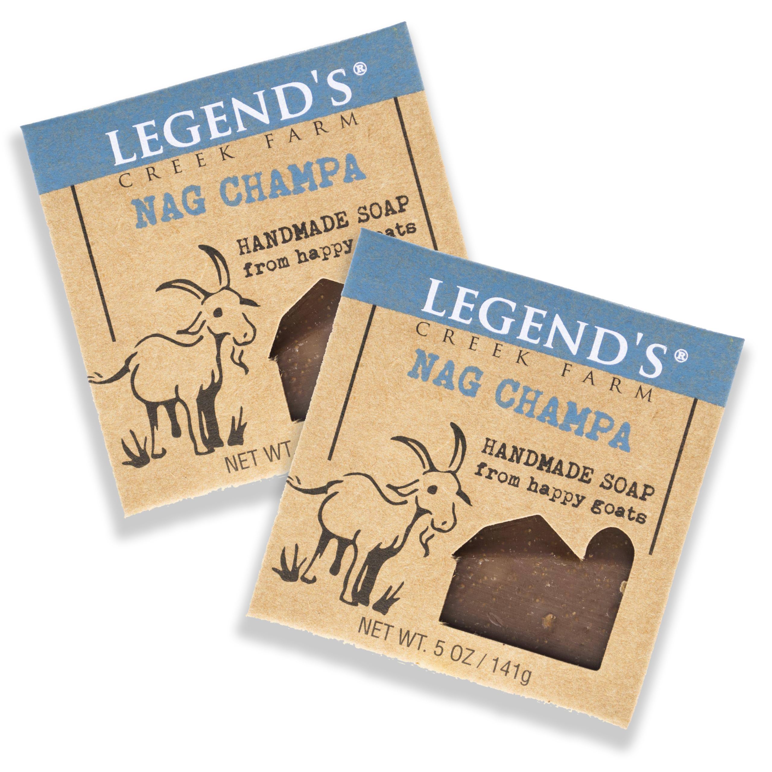 Legend's Creek Goat Milk Soap cleansing bar, unwrapped reveal of natural ingredients for sensitive skin.