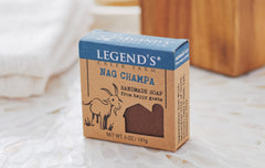 Legend's Creek Goat Milk Soap creamy lather for hands and body.