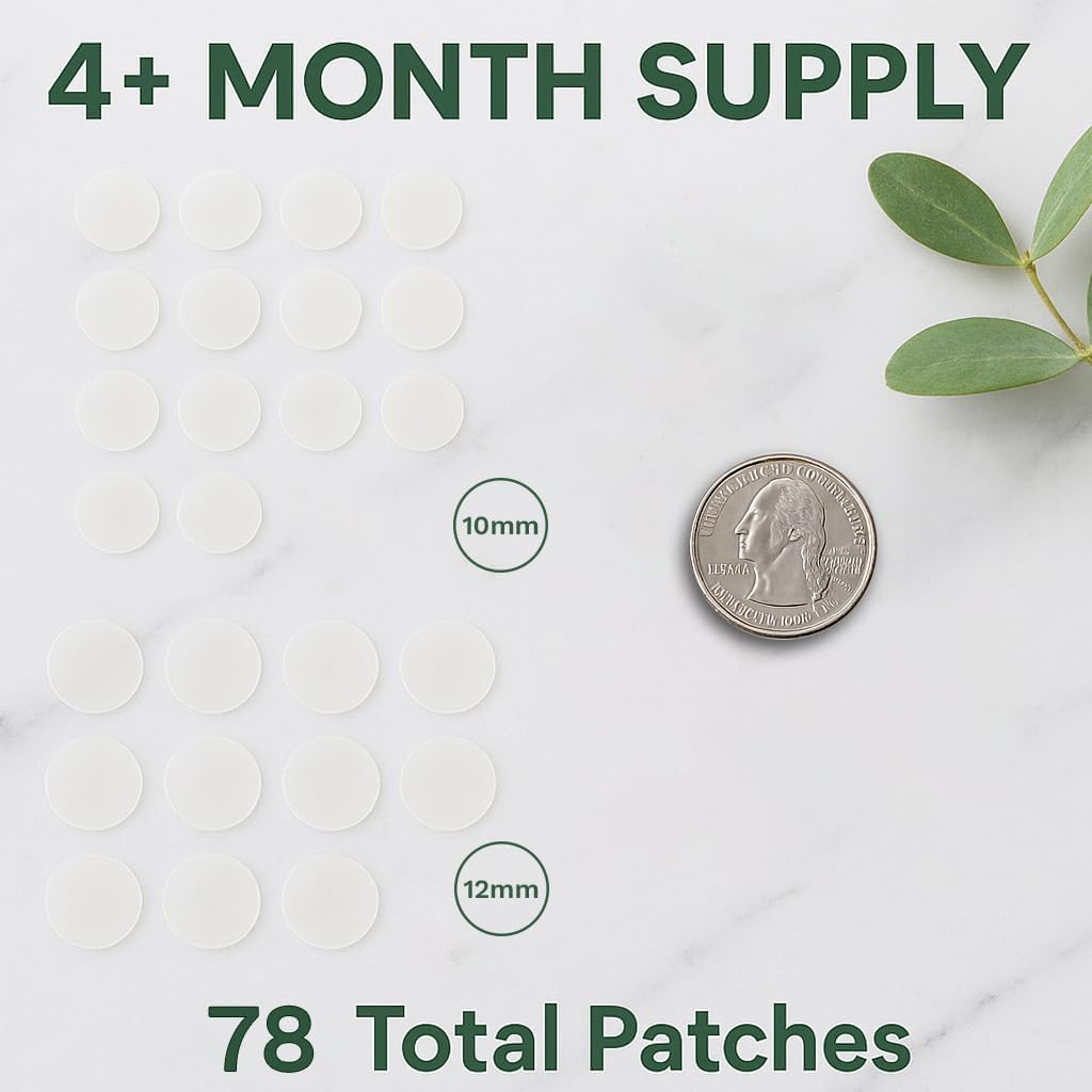 LE GUSHE vegan cruelty-free patches on display with clear branding.