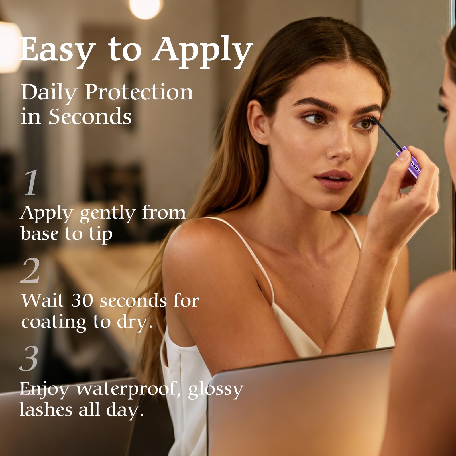 Leidyann lash cluster-seal-closure demonstrates secure hold for everyday wear