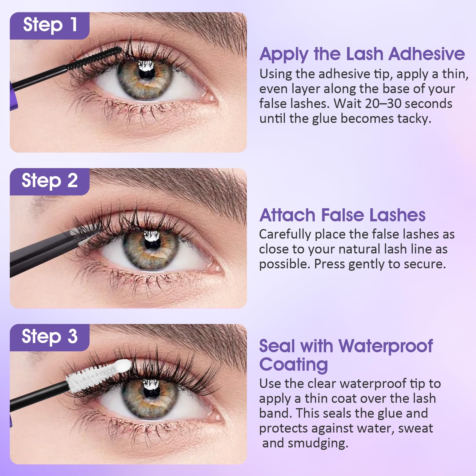 Leidyann lash glue with smooth application for clump-free clusters