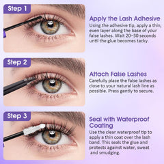 Leidyann lash glue with smooth application for clump-free clusters
