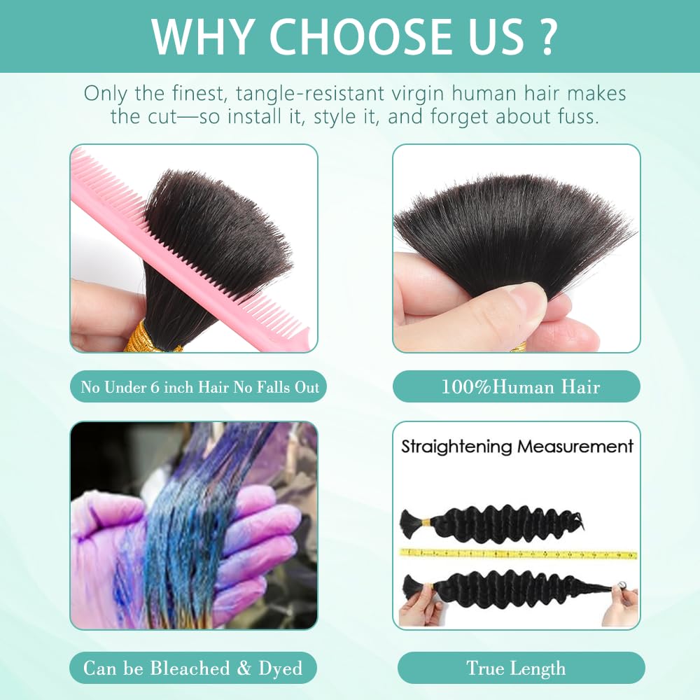 LEISWISS pre-stretched bulk bundles ready for easy braiding.