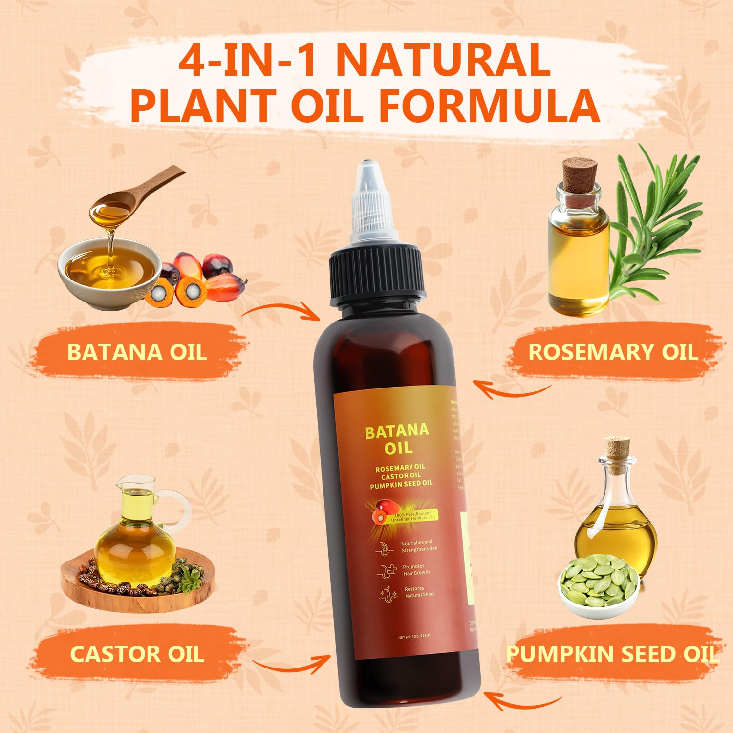 Leixu Batana oil with rosemary ingredient for scalp refresh