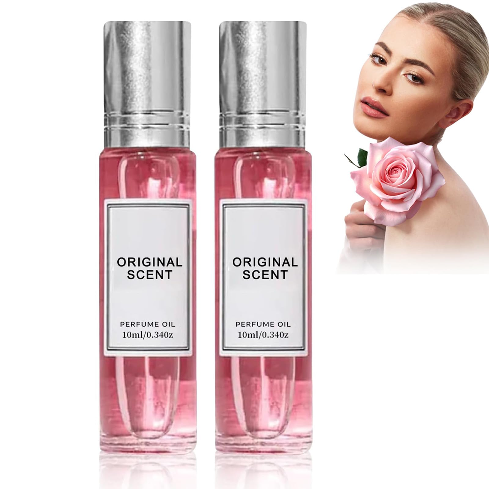 Leixu women's roll-on fragrance bottle with travel-friendly packaging.