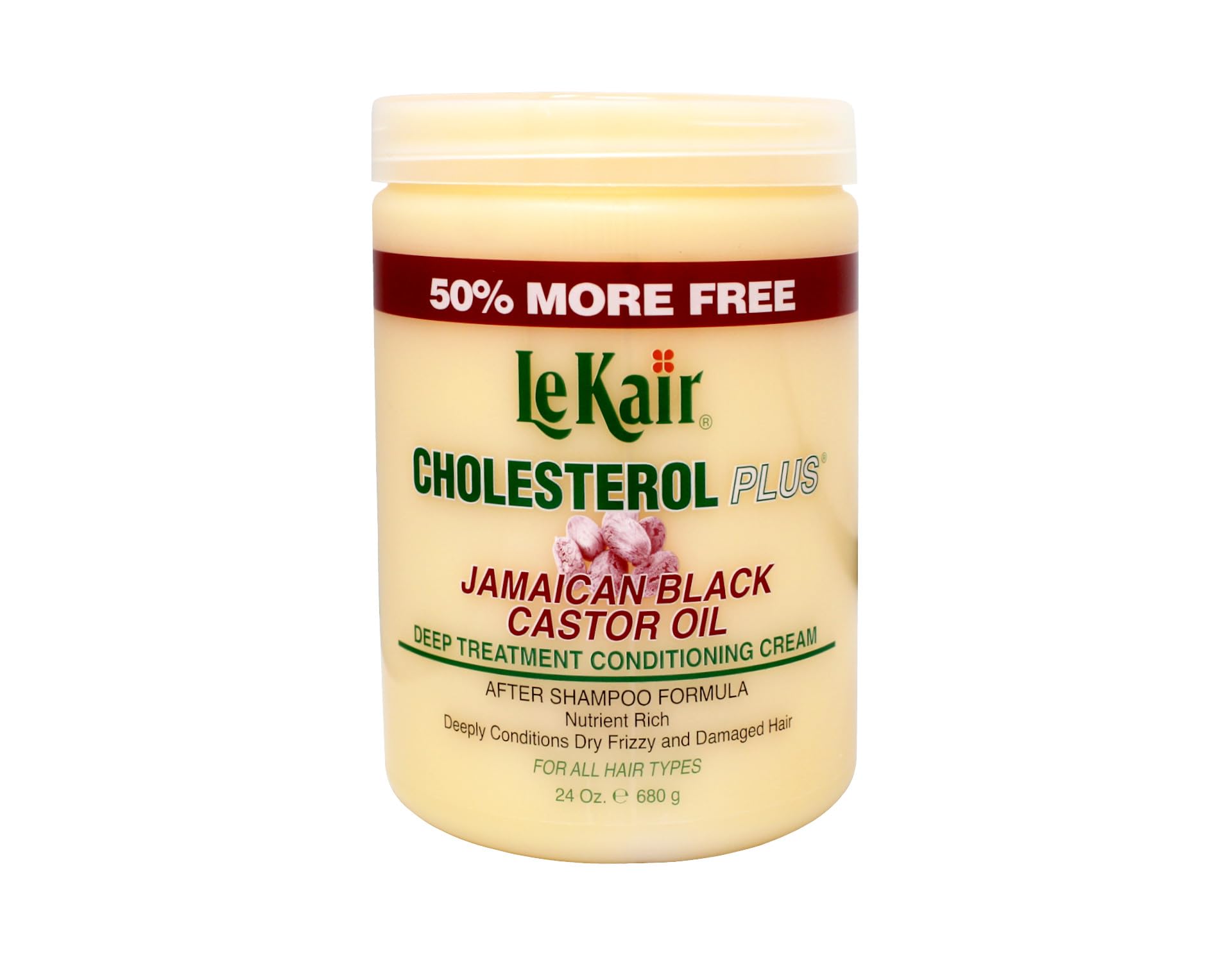 LeKair Cholesterol Plus deep-treatment cream bottle for rich moisture.
