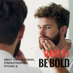 LELLURE Apollo black beard balm jar nourishes hair and skin