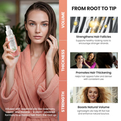 Lemcuh Hair Growth Serum applied to roots for better density and manageability.