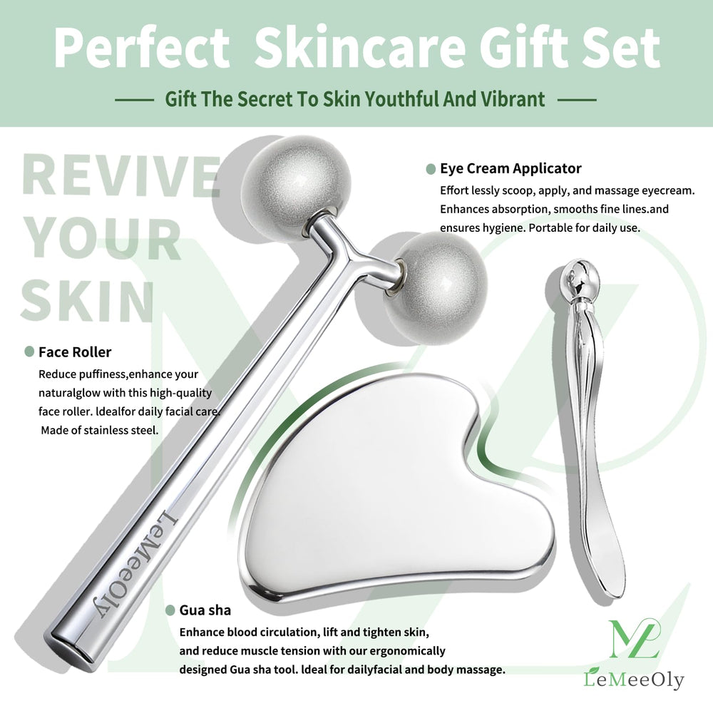 LeMeeOly detailer gua sha tool for targeted facial massage.