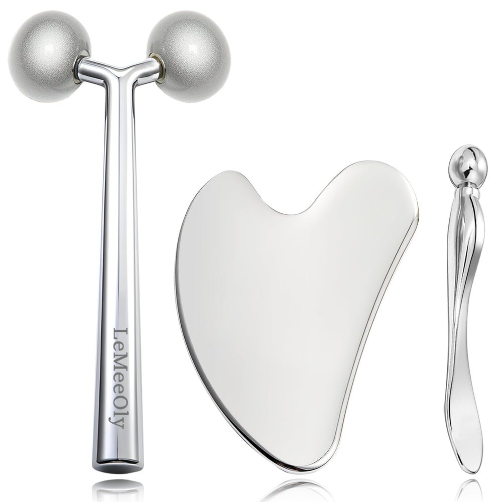 LeMeeOly heart-shaped gua sha tool for facial lifting and firming.