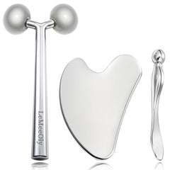 LeMeeOly heart-shaped gua sha tool for facial lifting and firming.