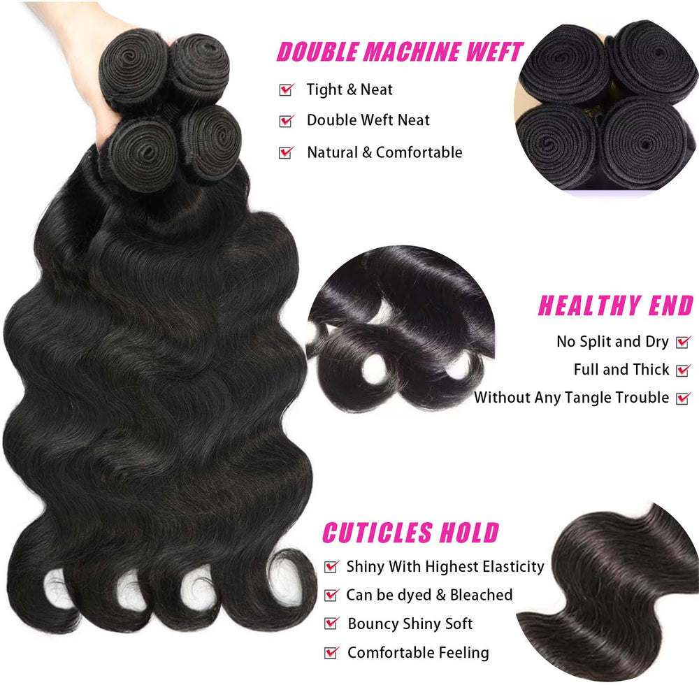 Lemeiily 20 inch body-wave bundles for length and fullness.
