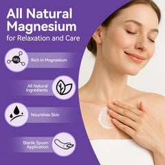 LemeTree magnesium cream applied to legs for nighttime relaxation.