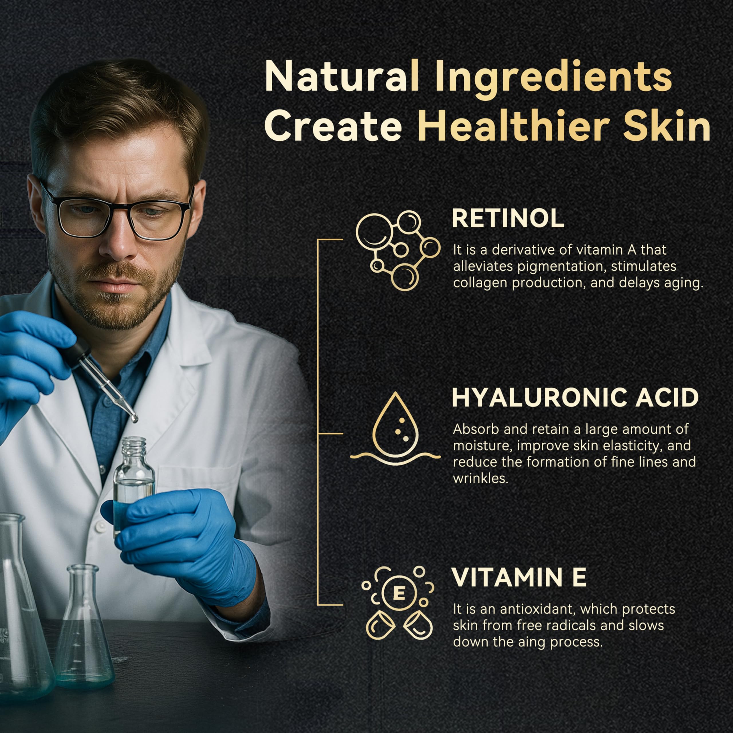 LemeTree retinol and hyaluronic acid formula hints at renewed, hydrated skin.
