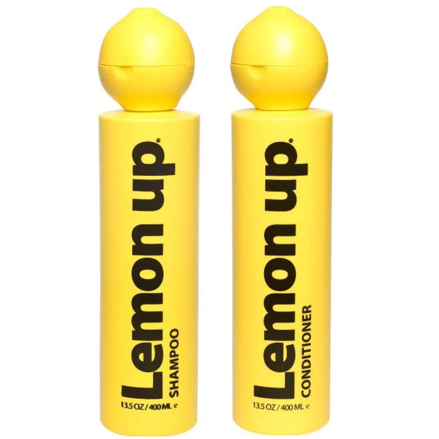 Lemon Up shampoo bottle front view highlighting hydration and lemon scent