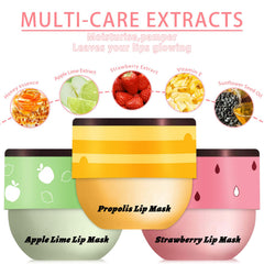 LemonSac apple-lime lip mask hydrates and smooths while you sleep