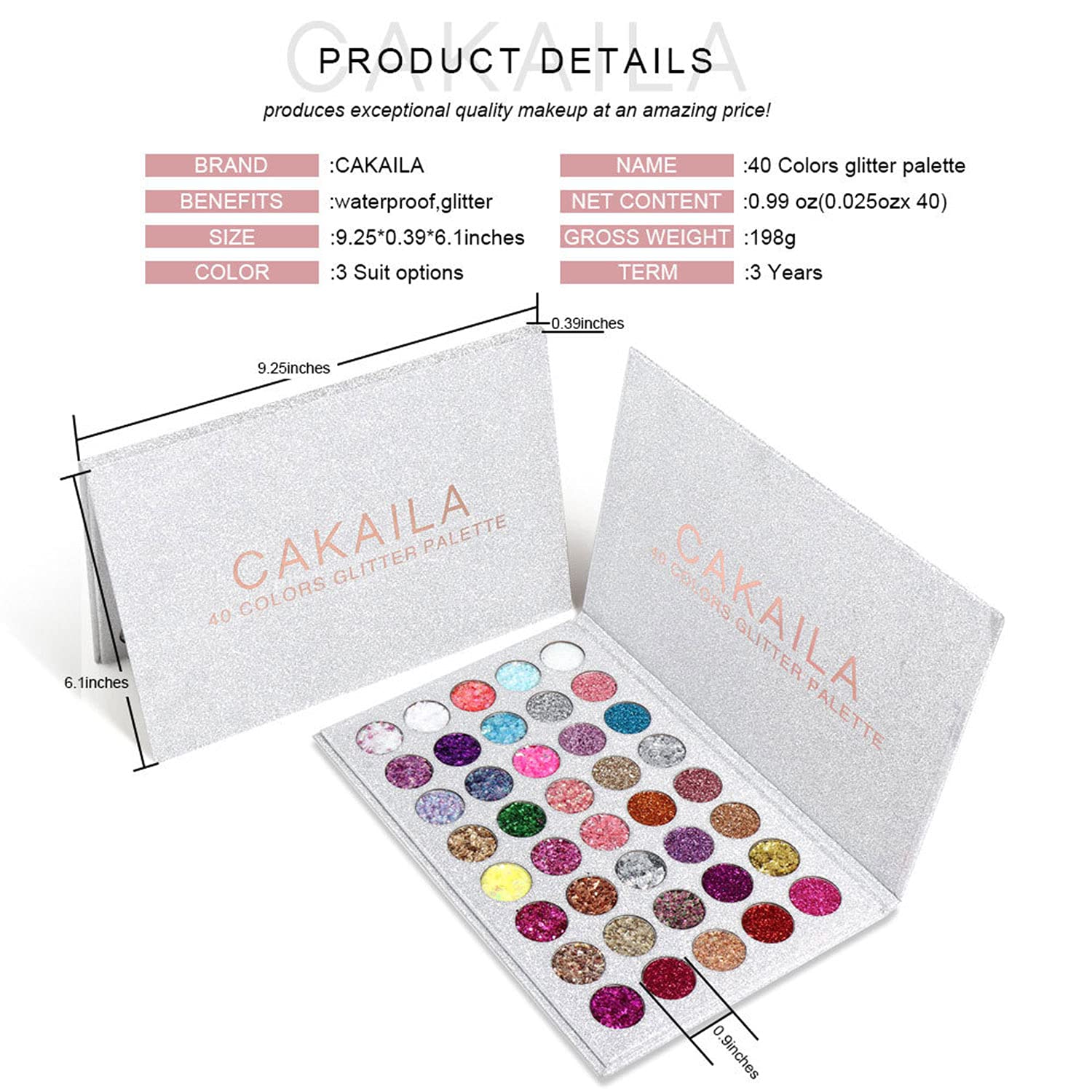 LemonSac Glitter Eyeshadow can be used on eyes, lips, cheeks and more.