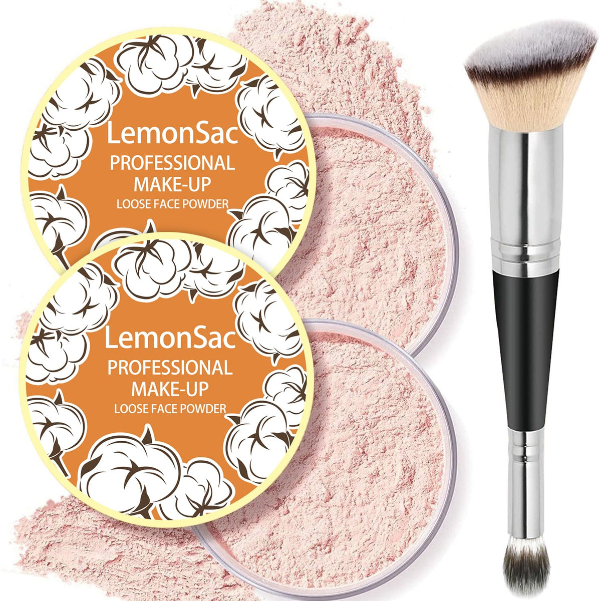 LemonSac Loose Face Powder packaging with a matte oil-control finish.