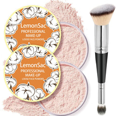 LemonSac Loose Face Powder packaging with a matte oil-control finish.