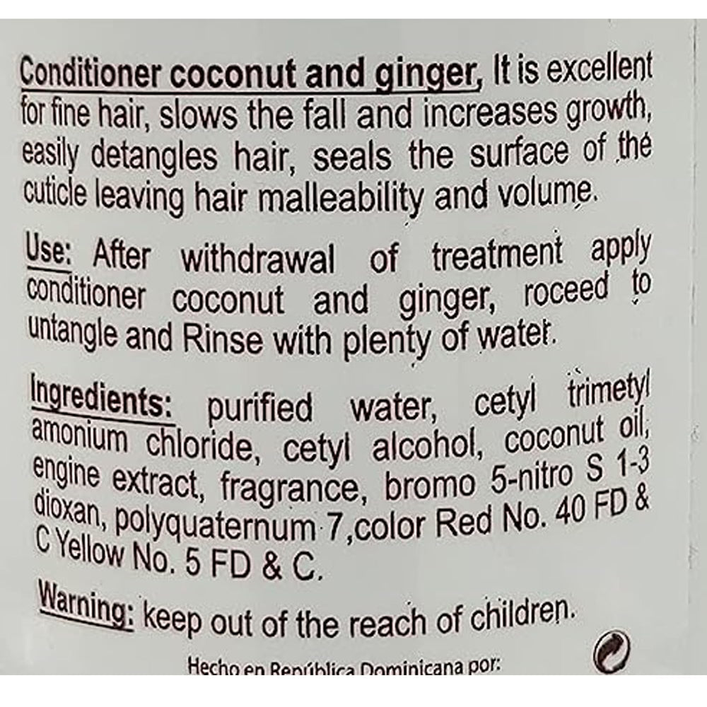 Lemuel Leche Cabra Coconut and Ginger Conditioner in use, detangling and shine