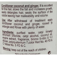 Lemuel Leche Cabra Coconut and Ginger Conditioner in use, detangling and shine