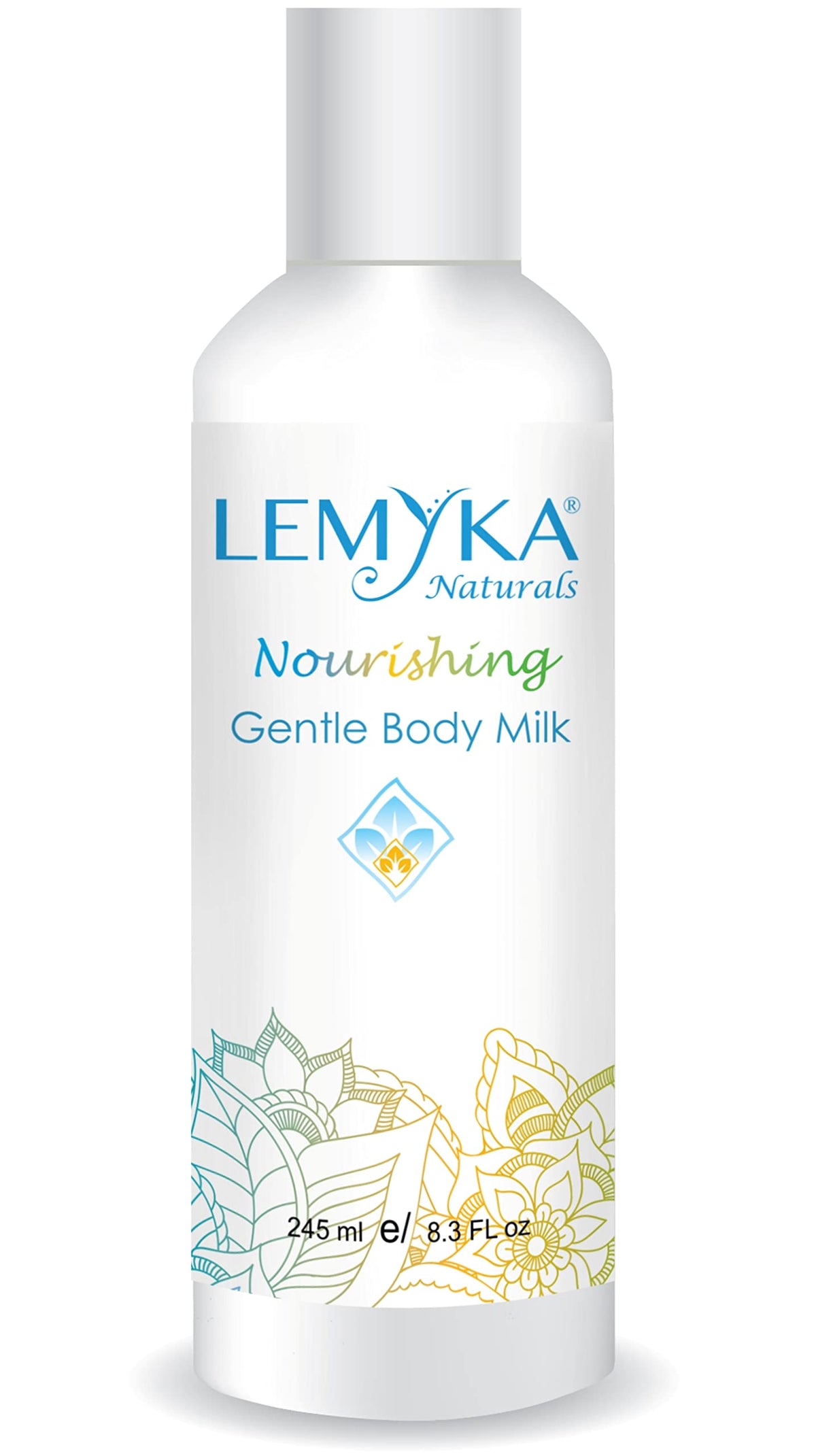 LEMYKA eczema body cream bottle demonstrates non-greasy hydration for sensitive skin.