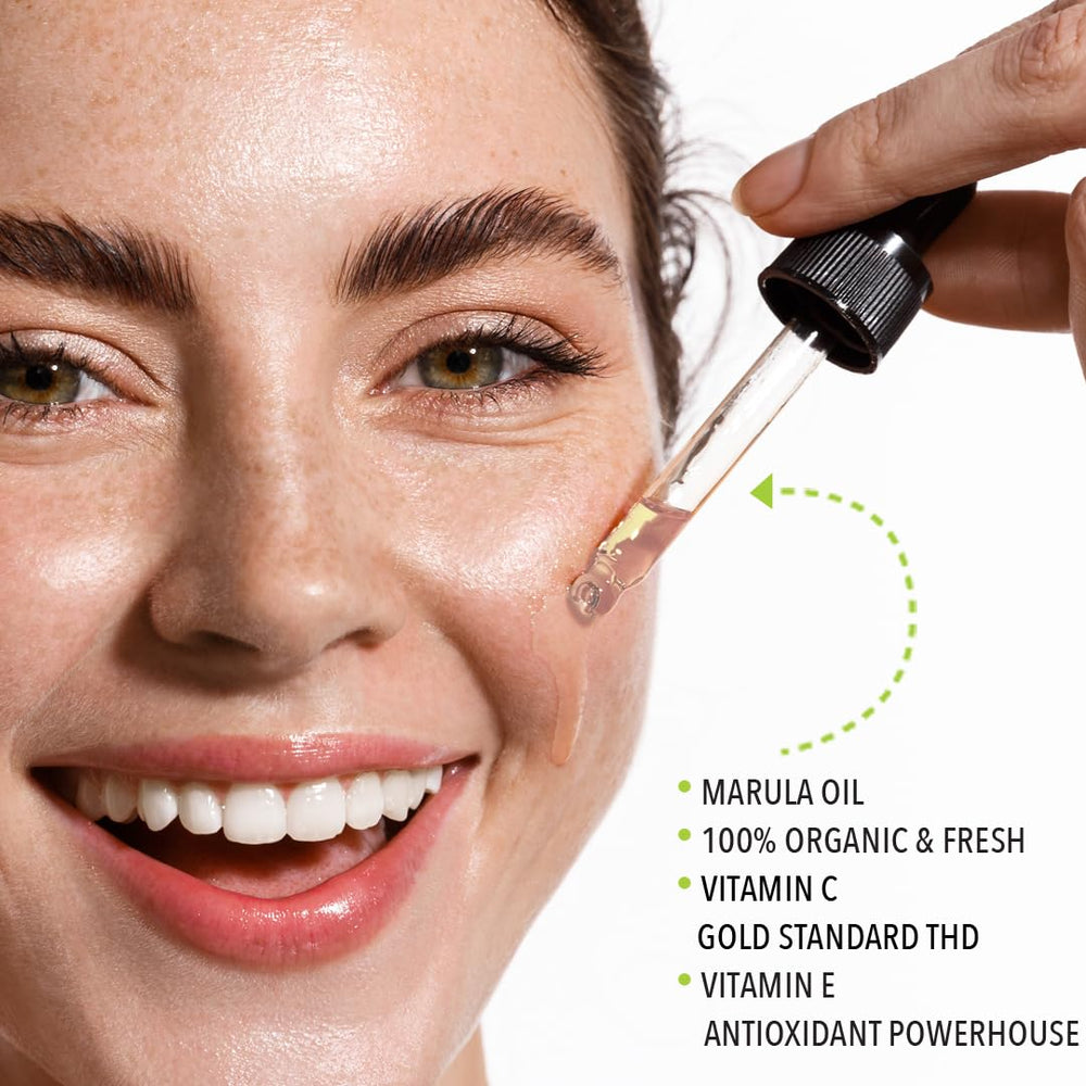 Lemyn Organics THD Vitamin C action highlights brightening antioxidant protection