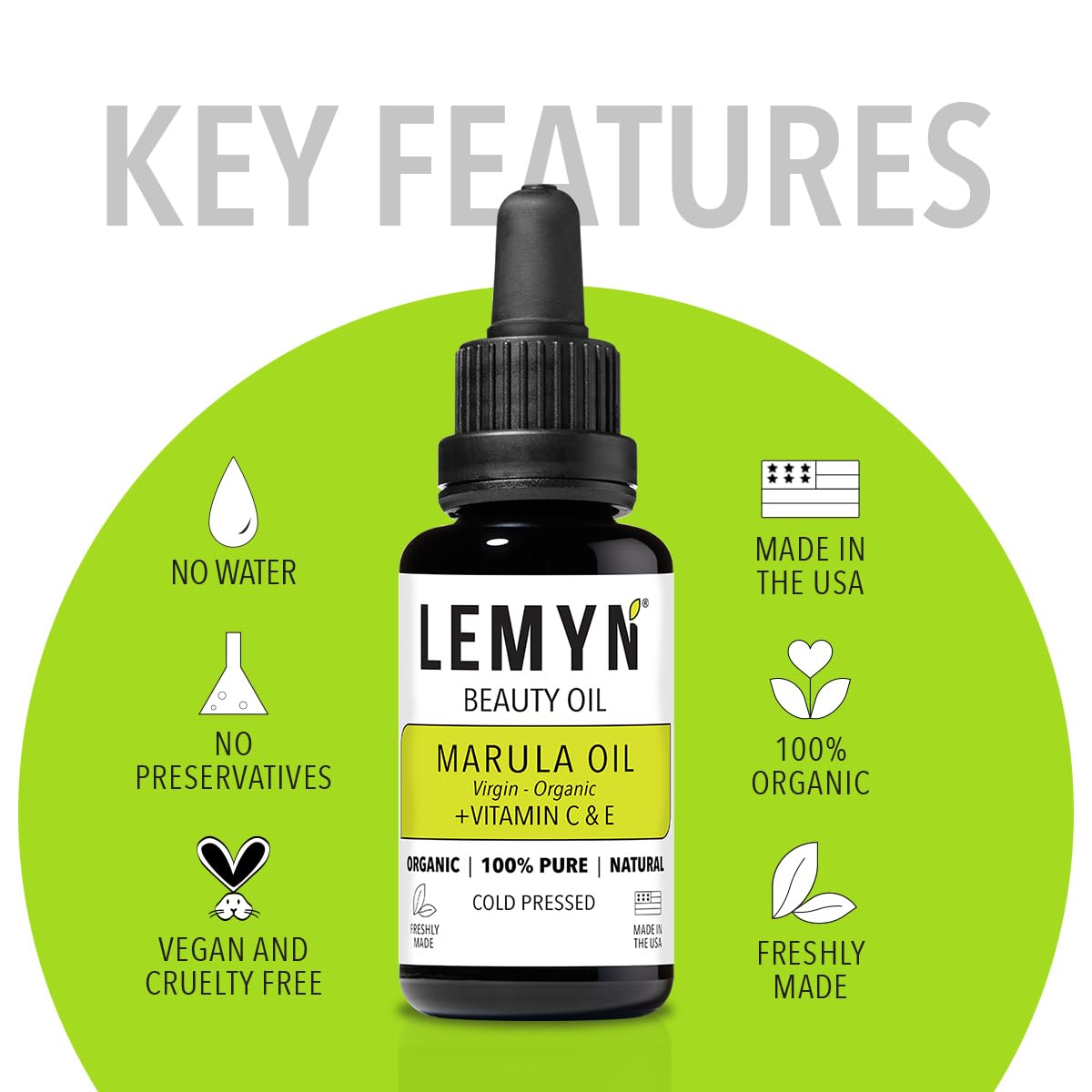 Lemyn Organics violet glass packaging preserves potency and freshness