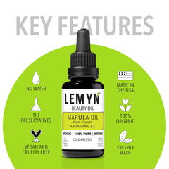 Lemyn Organics violet glass packaging preserves potency and freshness