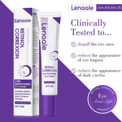 Lenaale peptides active formula supports firmer, smoother eye contours.