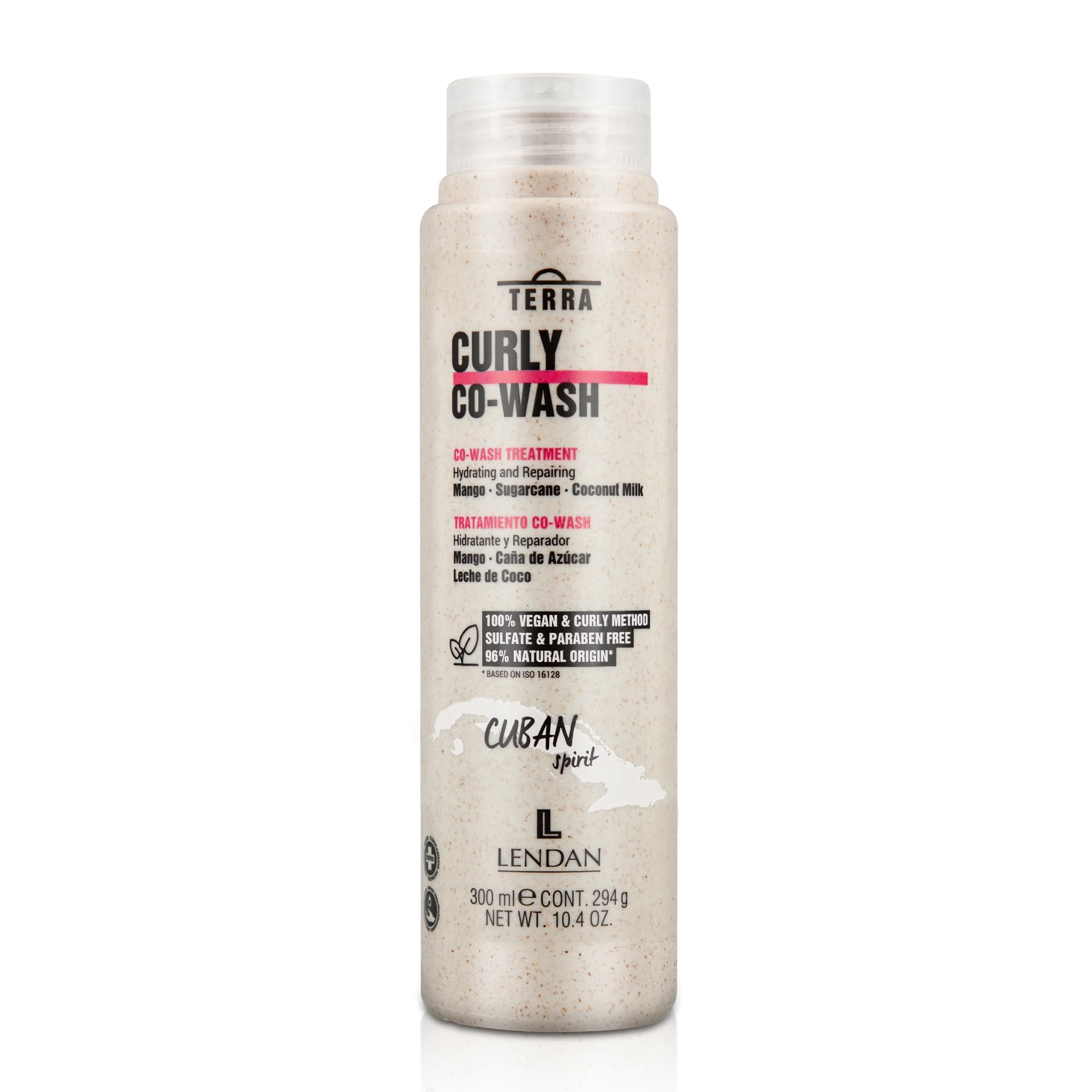 Lendan Curly Cuban Spirit Activator Cream tube hydrates and shapes frizz-prone curls