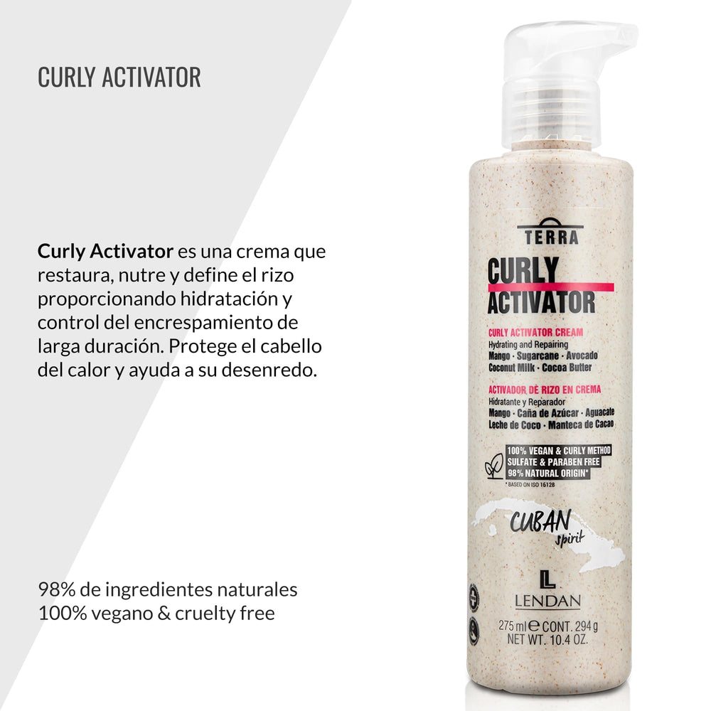 Lendan Curly Cuban Spirit results: defined curls in natural light