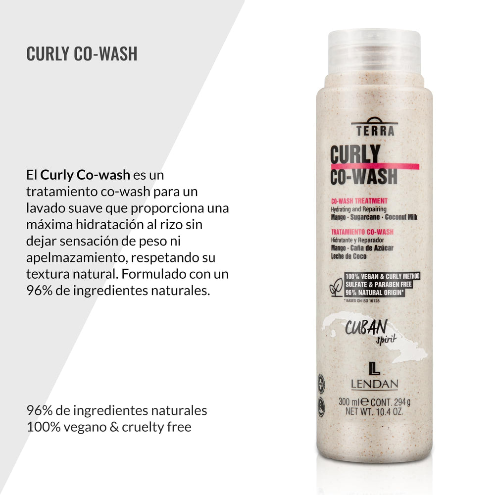 Lendan Curly Cuban Spirit ingredients mango, sugar cane, coconut milk nourish curls