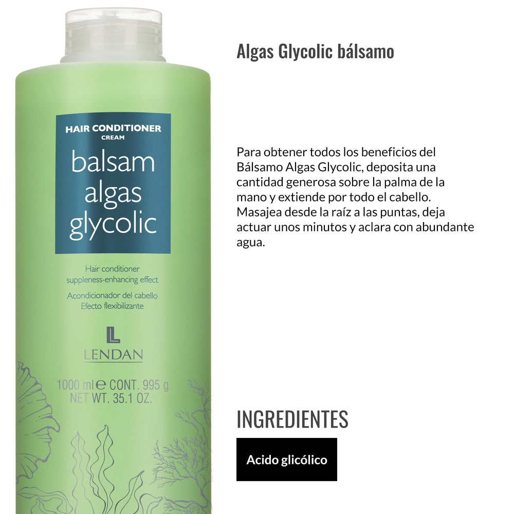 Lendan Glycolic Balm texture close-up, showing creamy moisture for improved manageability.