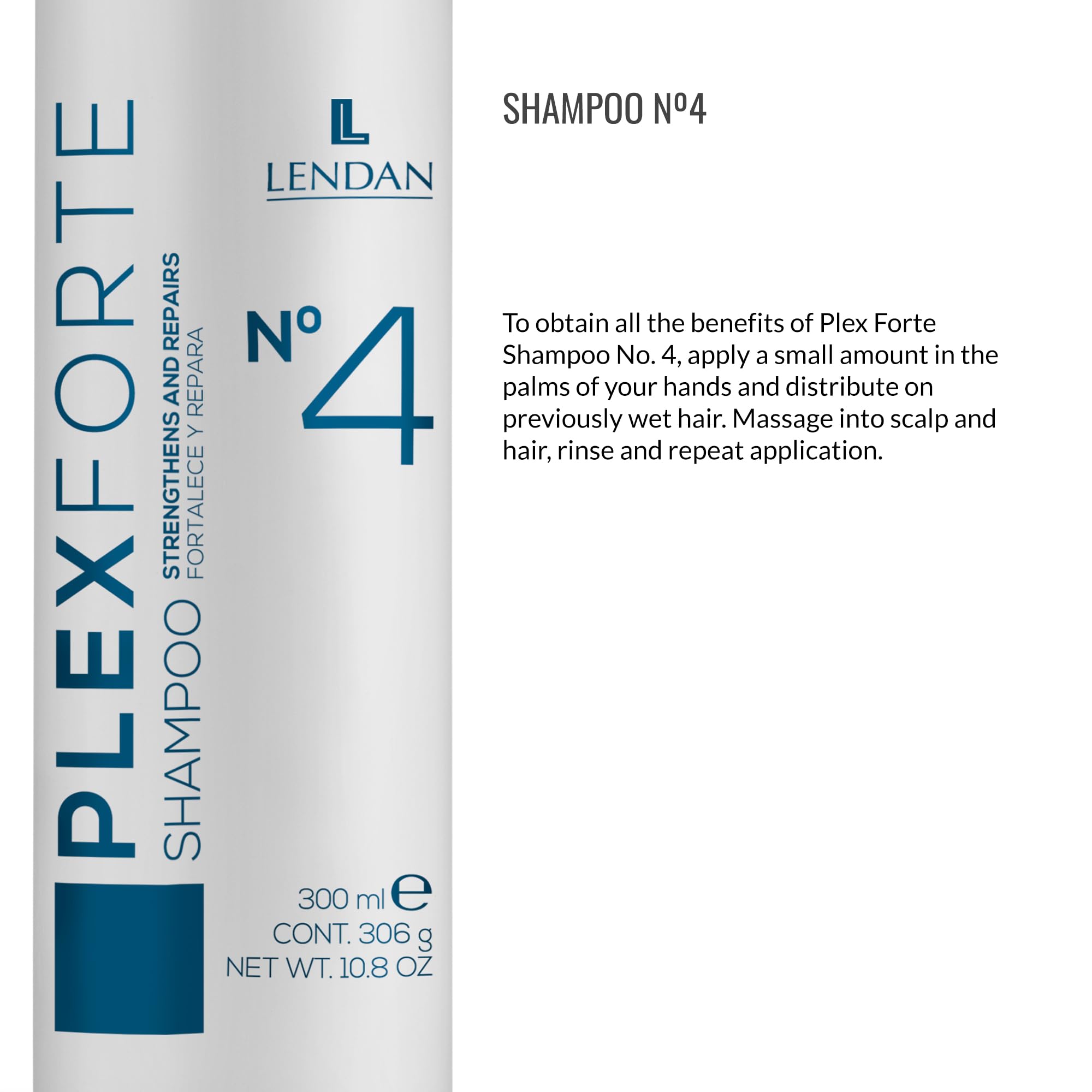 Hair showing shine and hydration after using Lendan Plex Forte Nº4