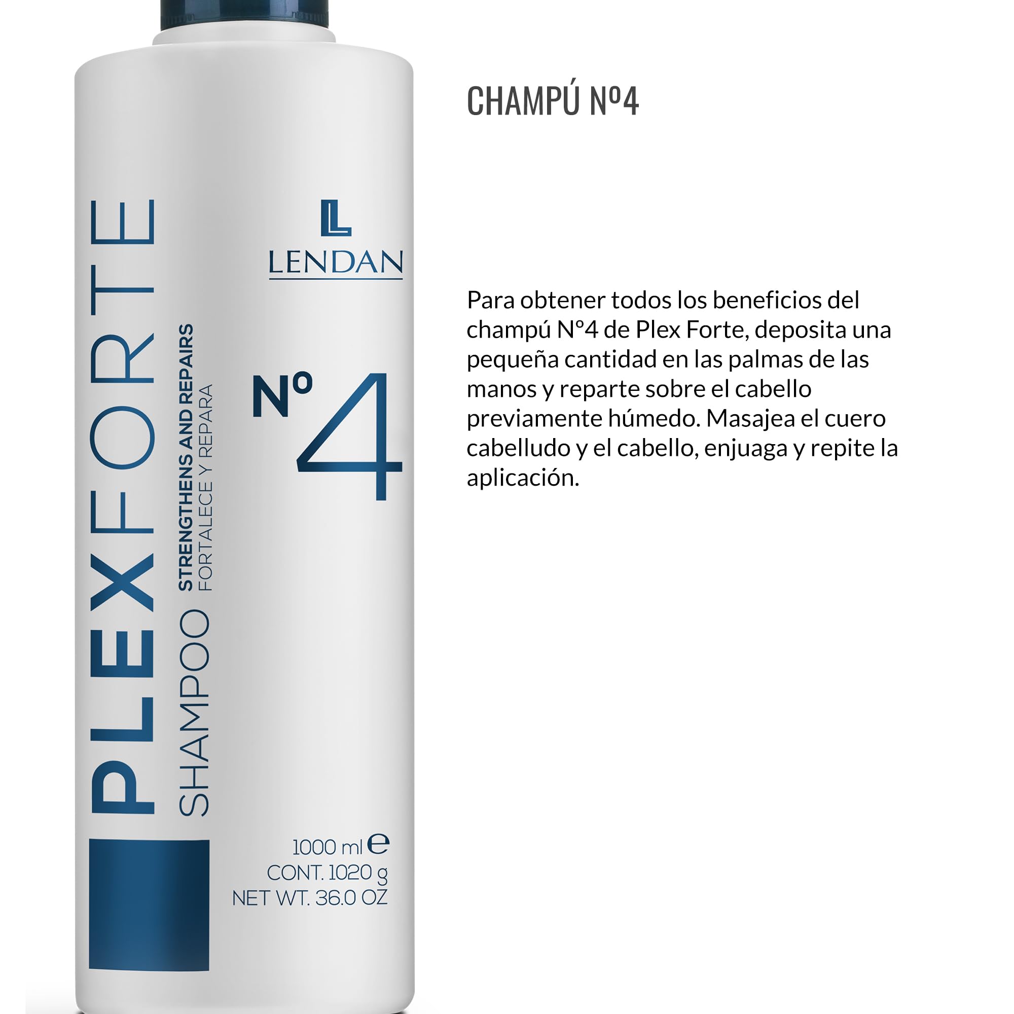 Detailed hair texture after using Lendan Repair Shampoo Plex Forte